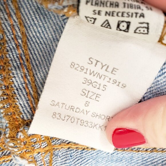 Vintage Ralph Lauren High Rise Jean Shorts Size 8 - Picture 9 of 9